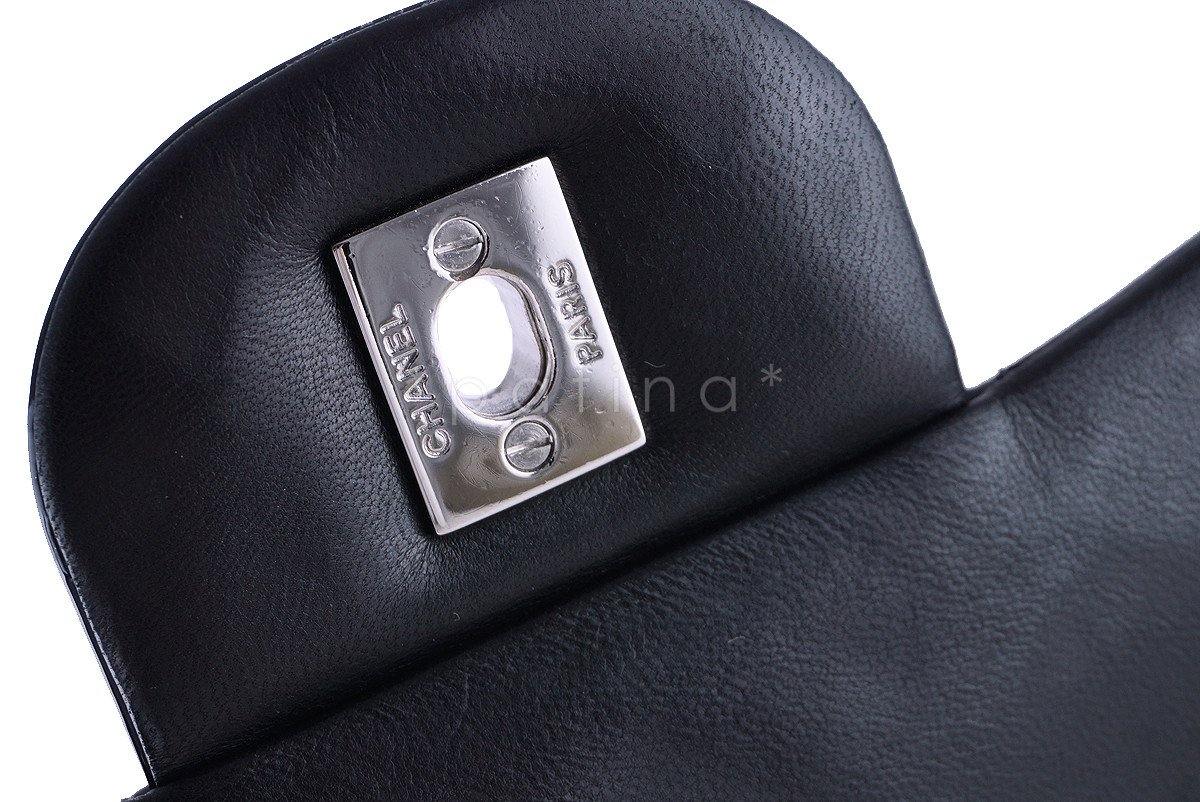 Chanel Black Patent Maxi 2.55 Classic Double Flap Bag - Image 11