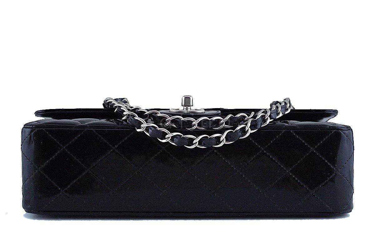 Chanel Black Patent Medium Classic 2.55 Double Flap Bag - Image 6