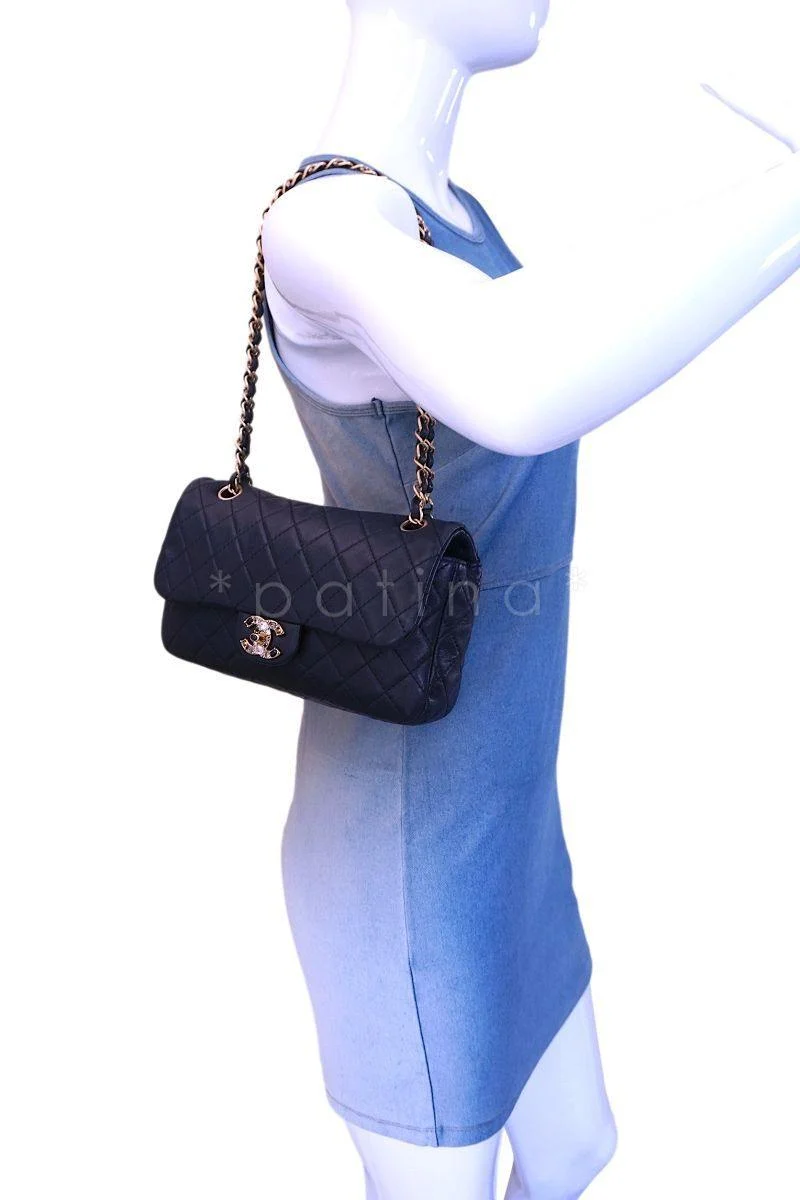 Chanel Precious Jewel Limited Black Classic Flap Bag - Image 12