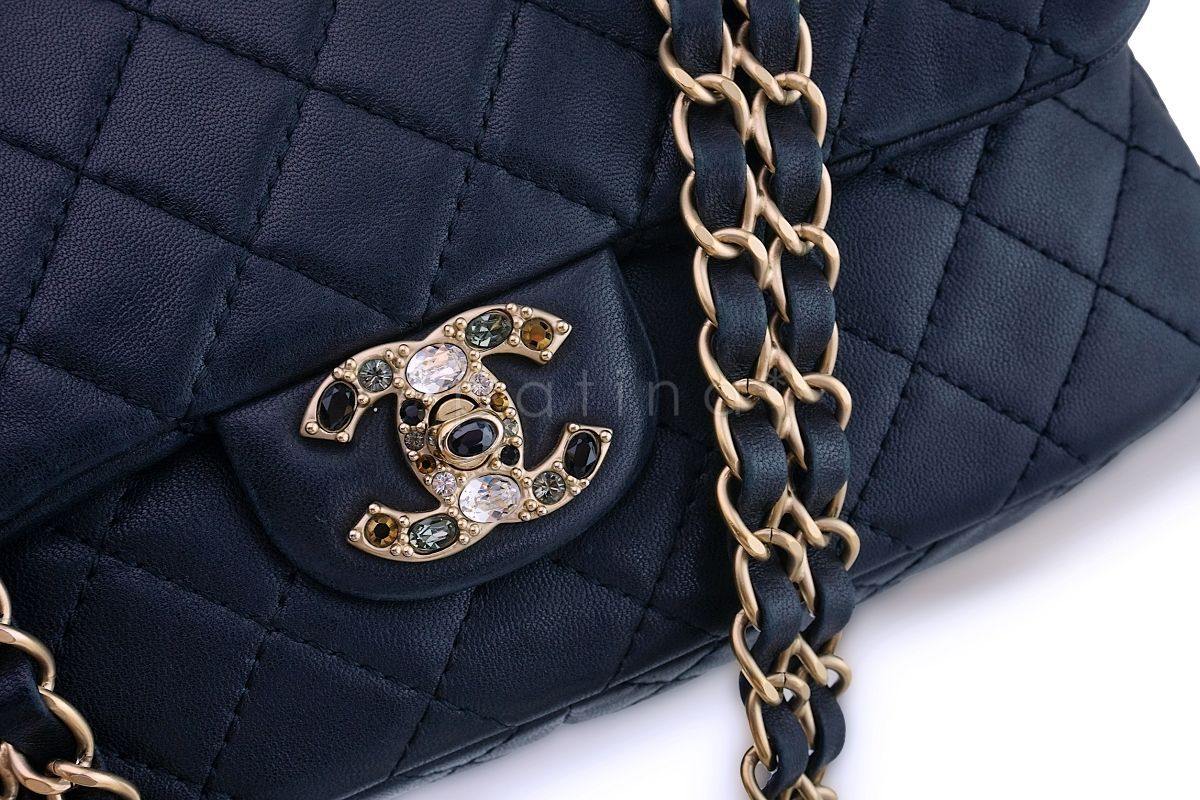 Chanel Precious Jewel Limited Black Classic Flap Bag - Image 7
