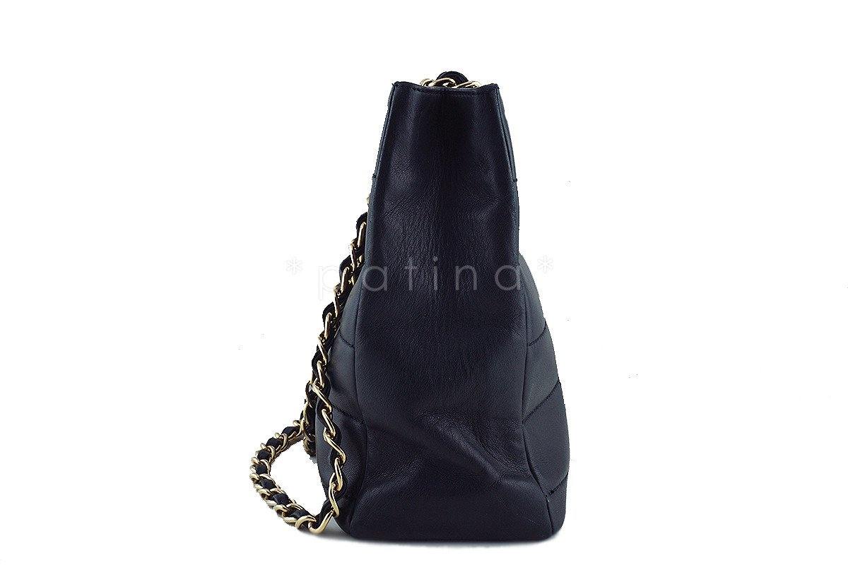 Chanel Black Quilted Classic Shoulder Shopper Tote Bag - Image 4