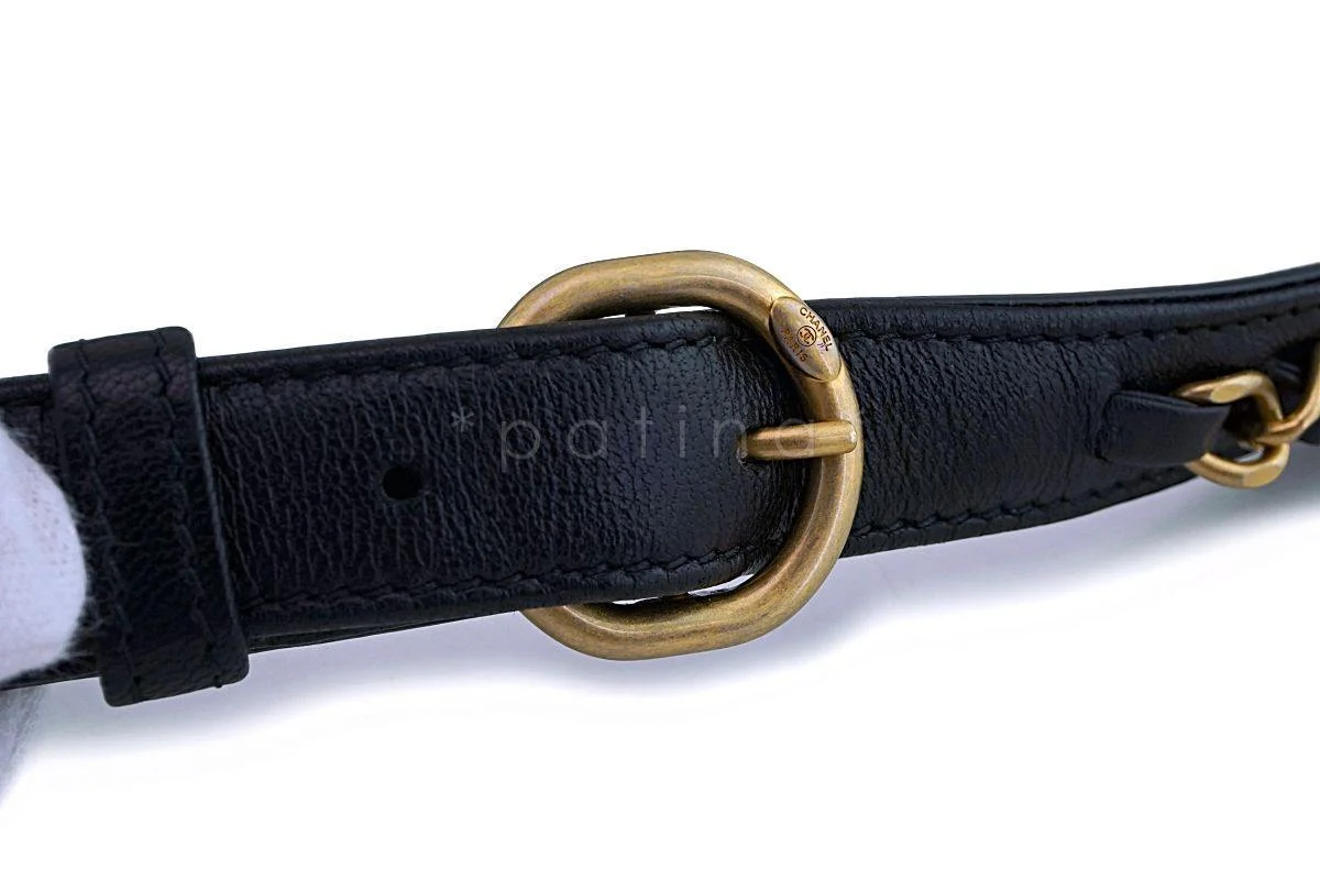 Chanel Black Quilted Infinity Woven Chain Waist Bag Fanny Pack GHW - Image 4