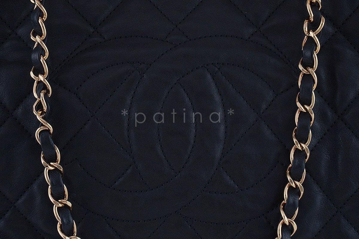 Chanel Black Quilted Timeless Chain Around Grand Shopping Tote GST Bag - Image 7