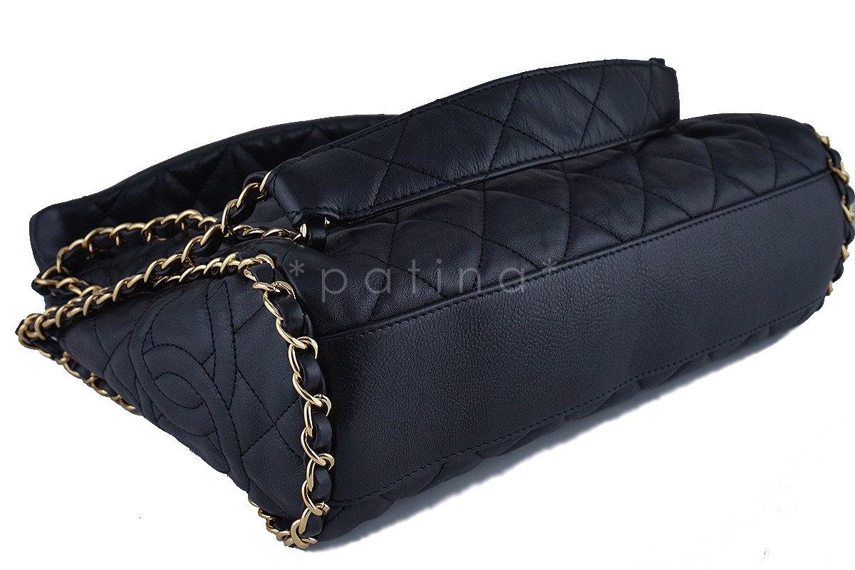Chanel Black Quilted Ultimate Soft Chain Around Hobo Tote Bag 5CK - Image 7