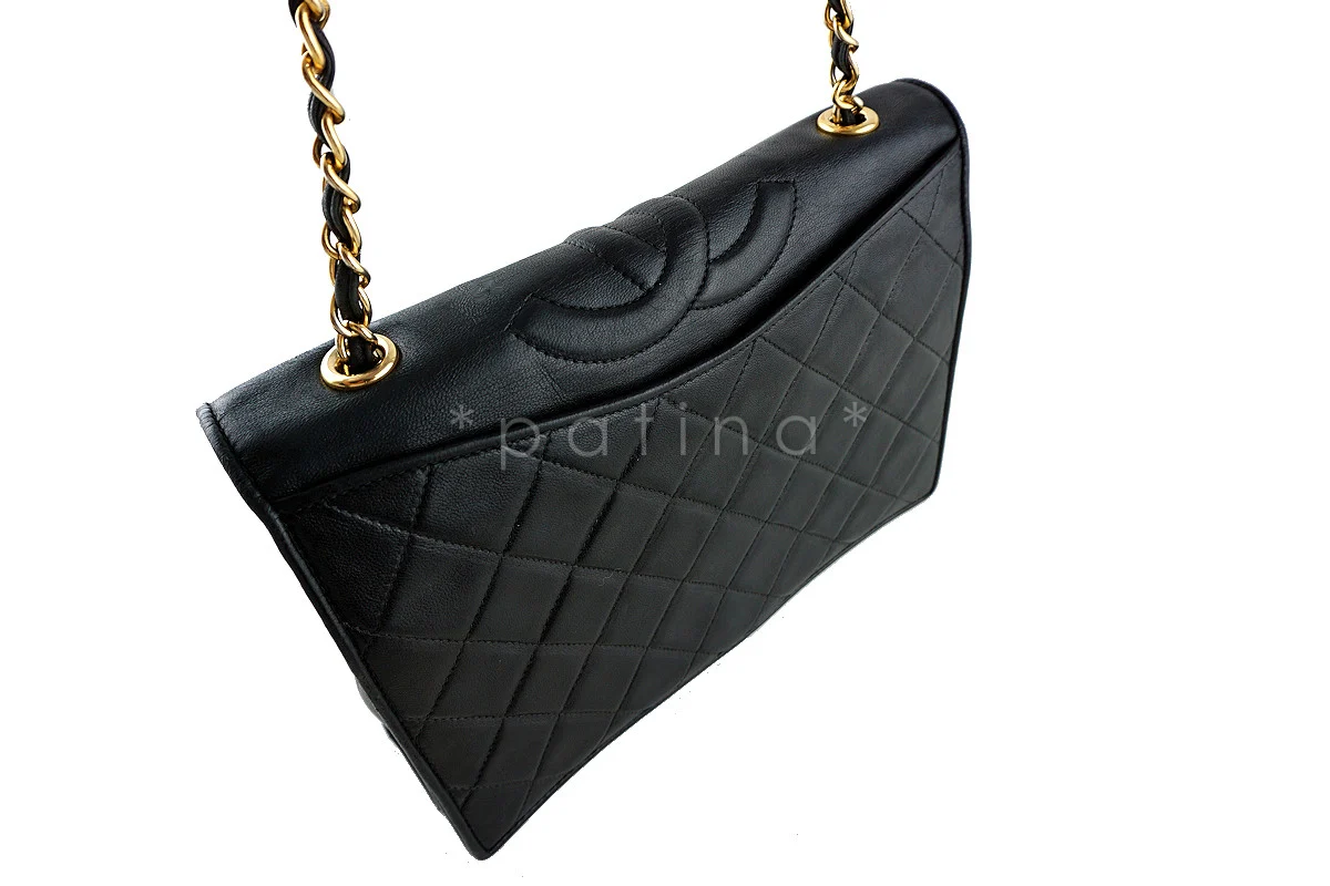 Chanel Black Quilted Vintage Timeless Classic Flap Bag - Image 2