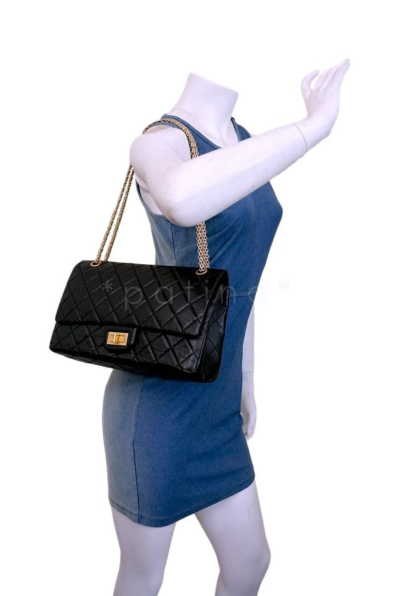 Chanel Black Reissue Large 227 2.55 Classic Flap Bag - Image 13
