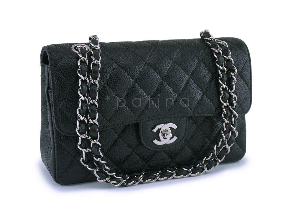 Chanel Black Small Caviar Classic Double Flap Bag SHW - Image 2