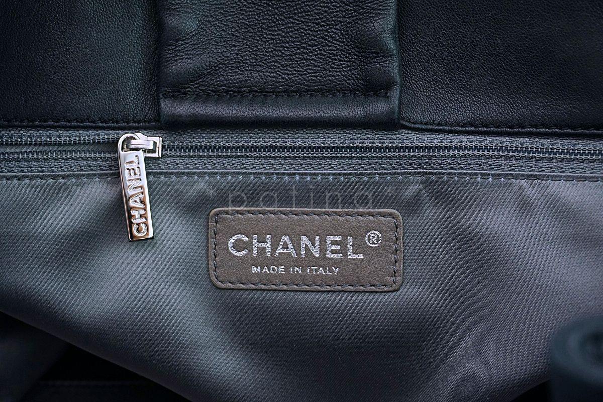 Chanel Black Soft Lambskin Pearl Obsession Tote Bag SHW - Image 10