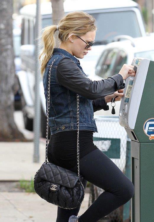 Chanel Black Textured Calf Medium Chain Around Crossbody Flap Bag SHW - Image 14