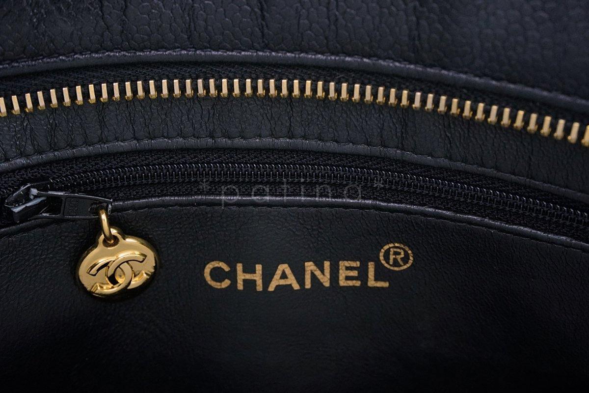 Chanel Black Timeless Classic Caviar Medallion Tote Bag GHW SG8 - Image 8