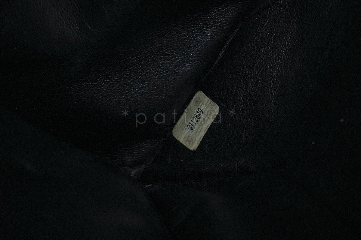 Chanel Black Vintage Chunky Chain Shopper Tote Bag 24k Gold Plated AO8 - Image 12