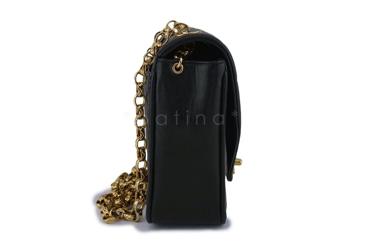Chanel Black Vintage Gold Chain Classic 2.55 Flap Bag 24k GP - Image 4