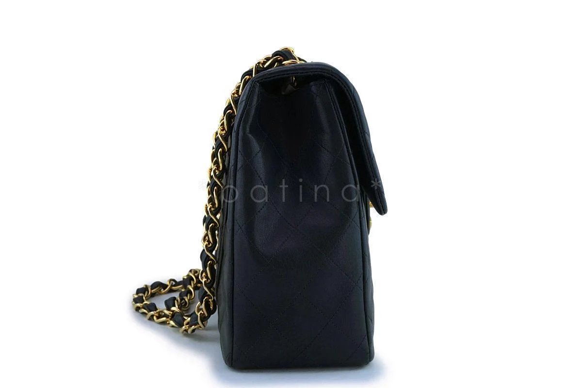 Chanel Black Vintage Lambskin Maxi "Jumbo XL" Classic Flap Bag 24k GHW - Image 4