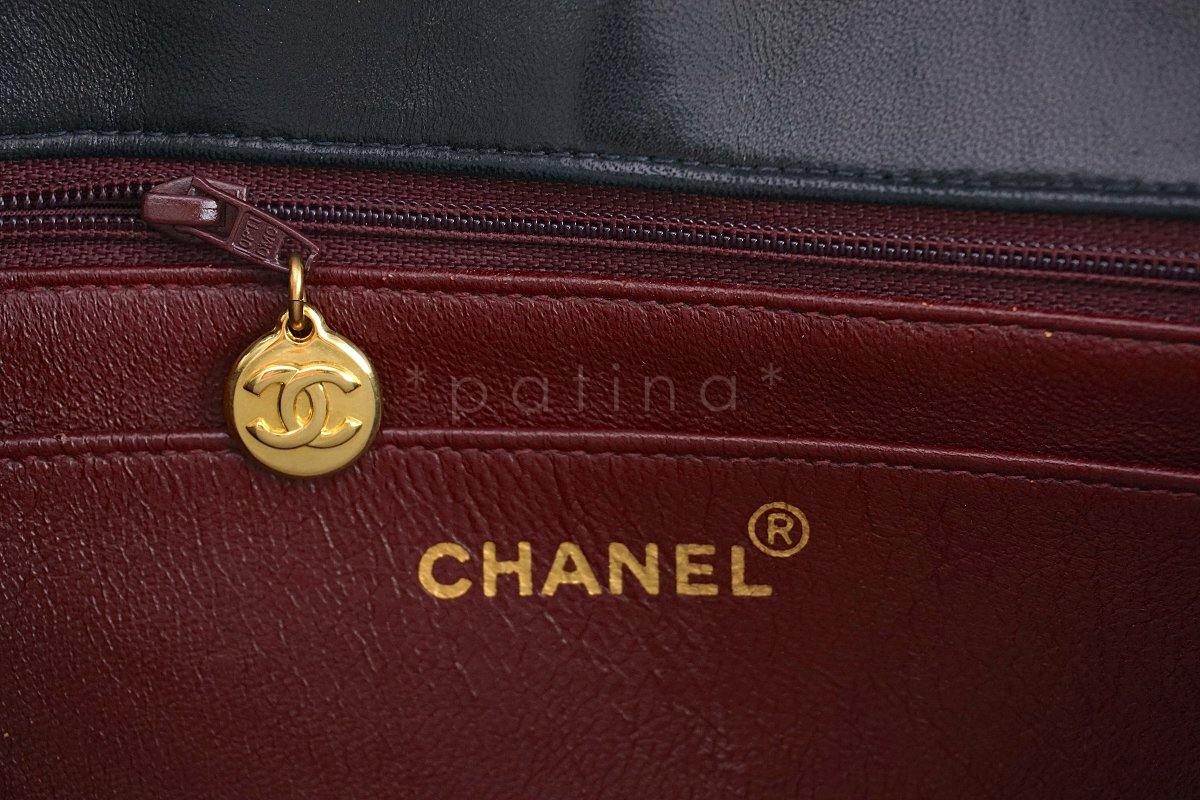 Chanel Black Vintage Quilted Classic "Diana" Shoulder Flap Bag 24k GHW - Image 11