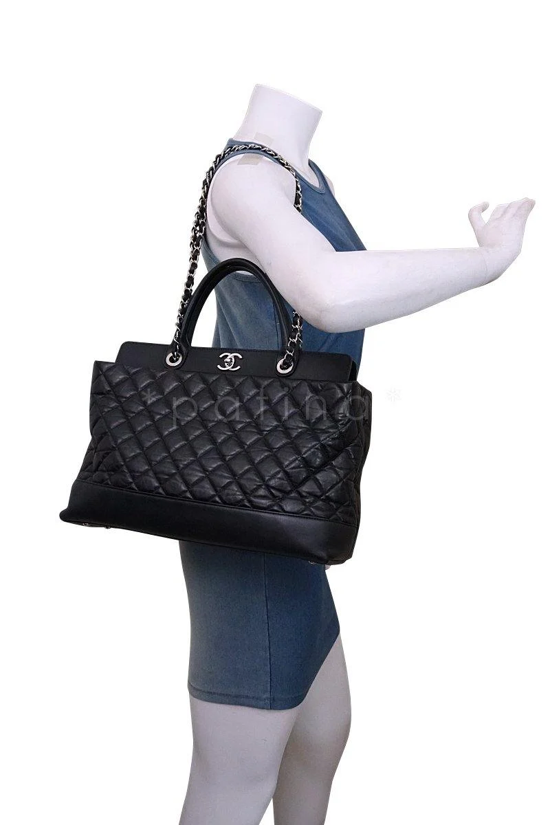 Chanel Black XL Quilted Classic Executive 2-way Tote Bag - Image 13