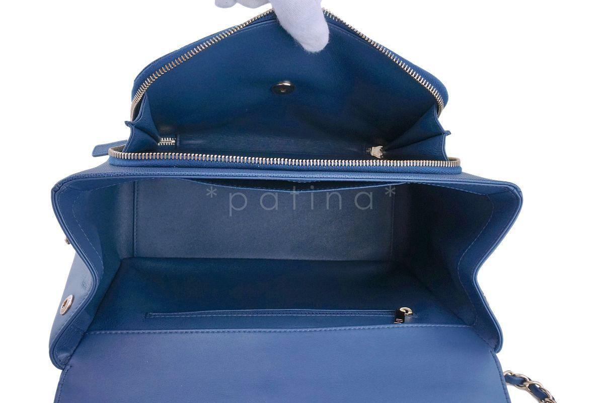 Chanel Blue Caviar Classic Business Affinity Flap Crossbody Bag - Image 10