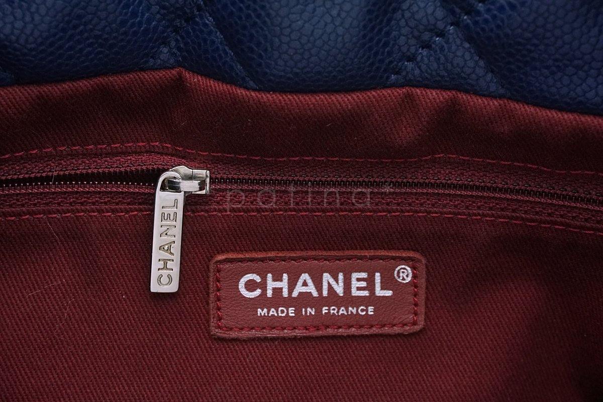 Chanel Blue Caviar Timeless Tote GST Grand Shopping Bag - Image 10