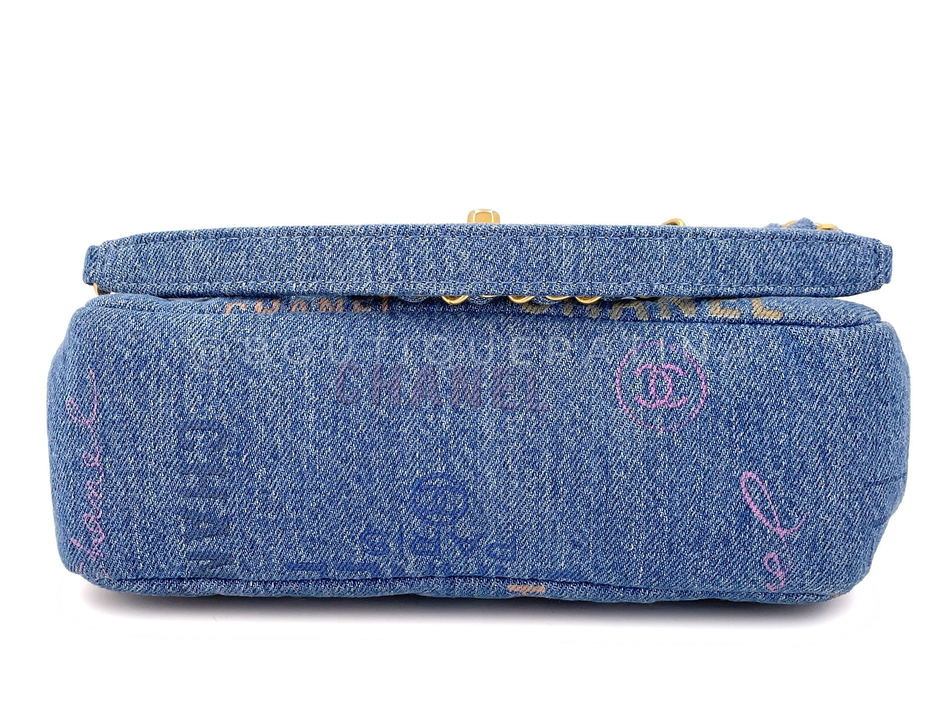 Chanel Blue Denim Mood Rectangular Mini Flap Bag GHW 00Q - Image 7