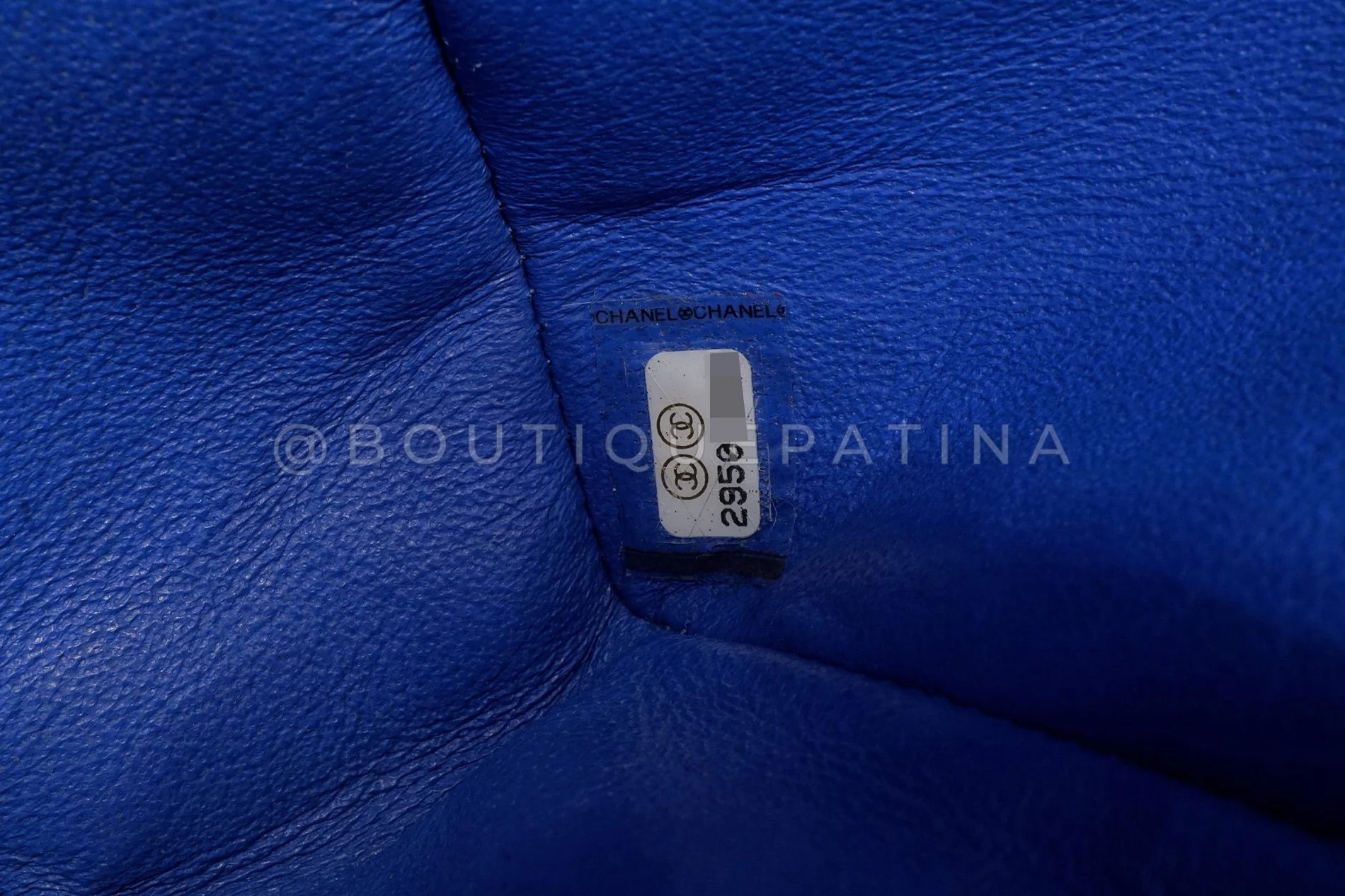 Chanel Blue Tweed Medium Classic Double Flap Bag SHW  QEU - Image 12