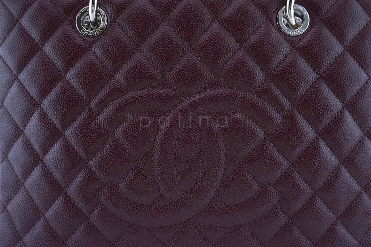 Chanel Burgundy Caviar Classic Grand Shopper Tote GST Shopping Bag - Image 8