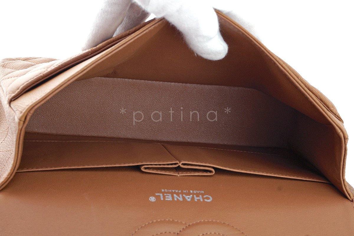 Chanel Caramel Beige Caviar Medium Classic 2.55 Double Flap Bag - Image 11