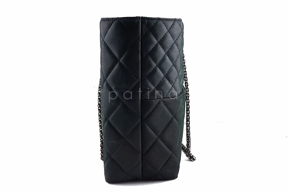 Chanel Charcoal Black Classic Large Reissue Shopper Tote Bag - Image 2
