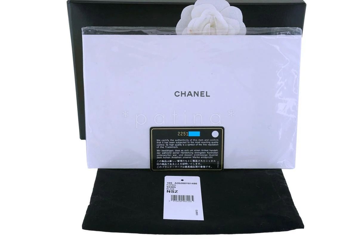 Chanel Classic Mini Square Black Lambskin Crossbody Bag SHW - Image 13