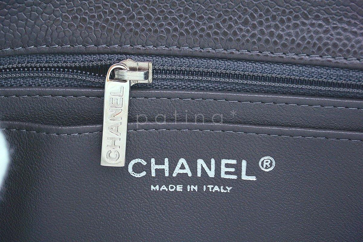 Chanel Dark Gray Classic Quilted Rectangular Mini 2.55 Flap Bag - Image 11