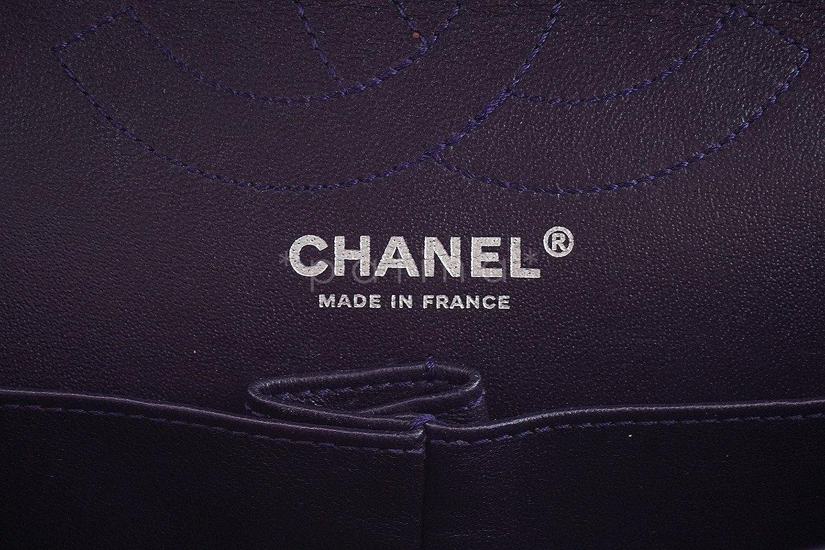 Chanel Dark Purple Distressed Calf 226 Classic Reissue 2.55 Flap Bag - Image 11