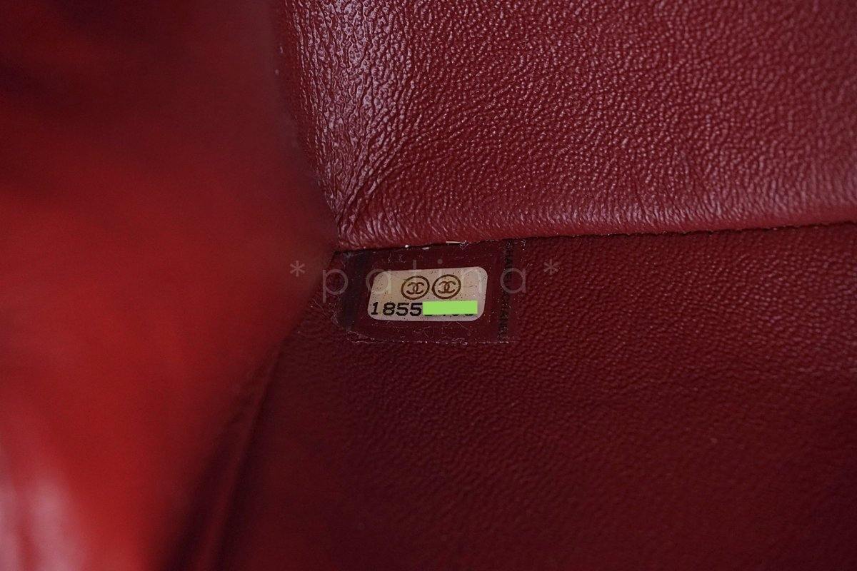 Chanel Dark Red Classic Quilted Rectangular Mini 2.55 Flap Bag - Image 12