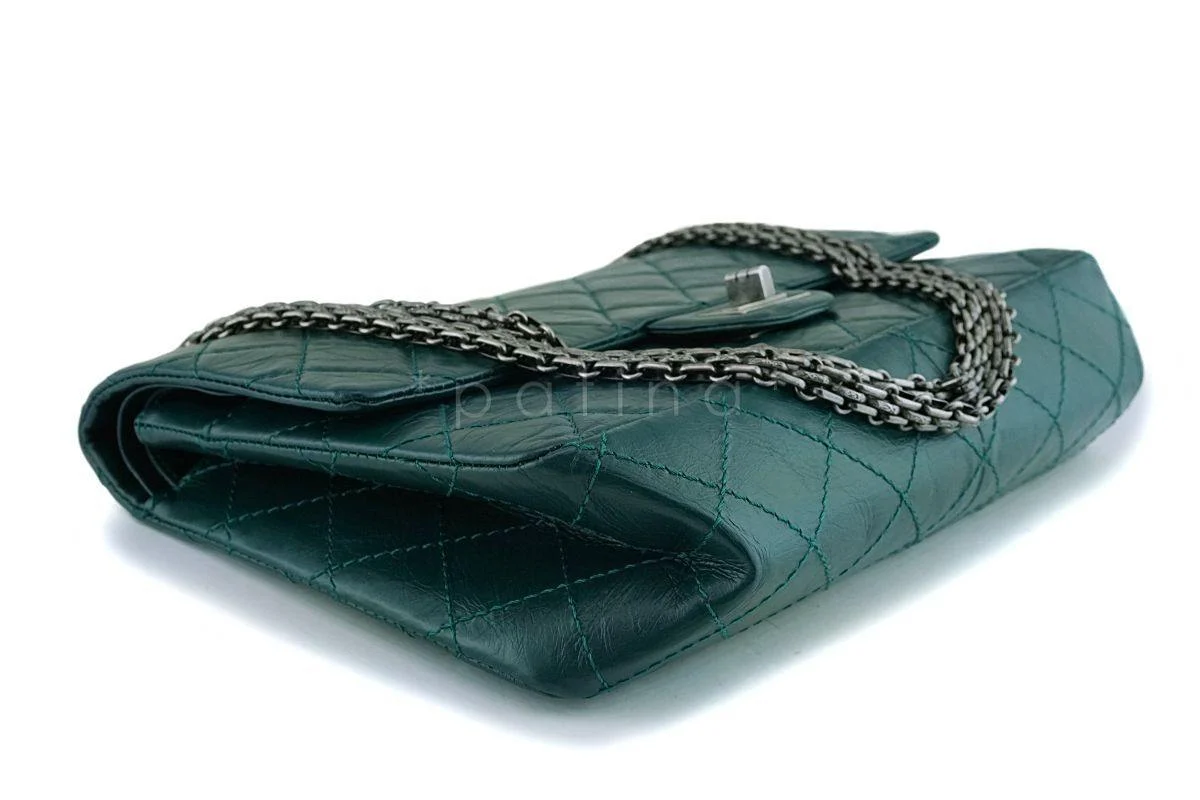 Chanel Emerald Green 226 Medium 2.55 Reissue Classic Flap Bag RHW DKR - Image 7