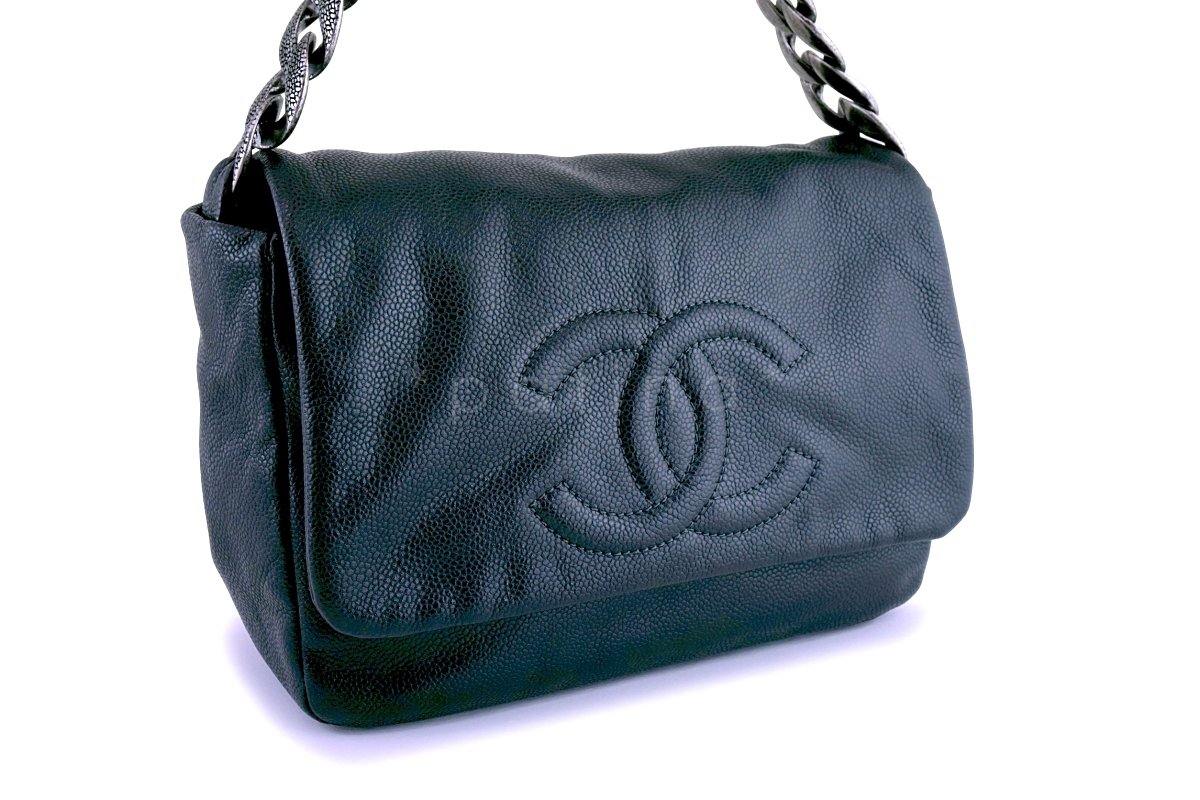 Chanel Gray Caviar 31 Timeless Flap Bag - Image 3