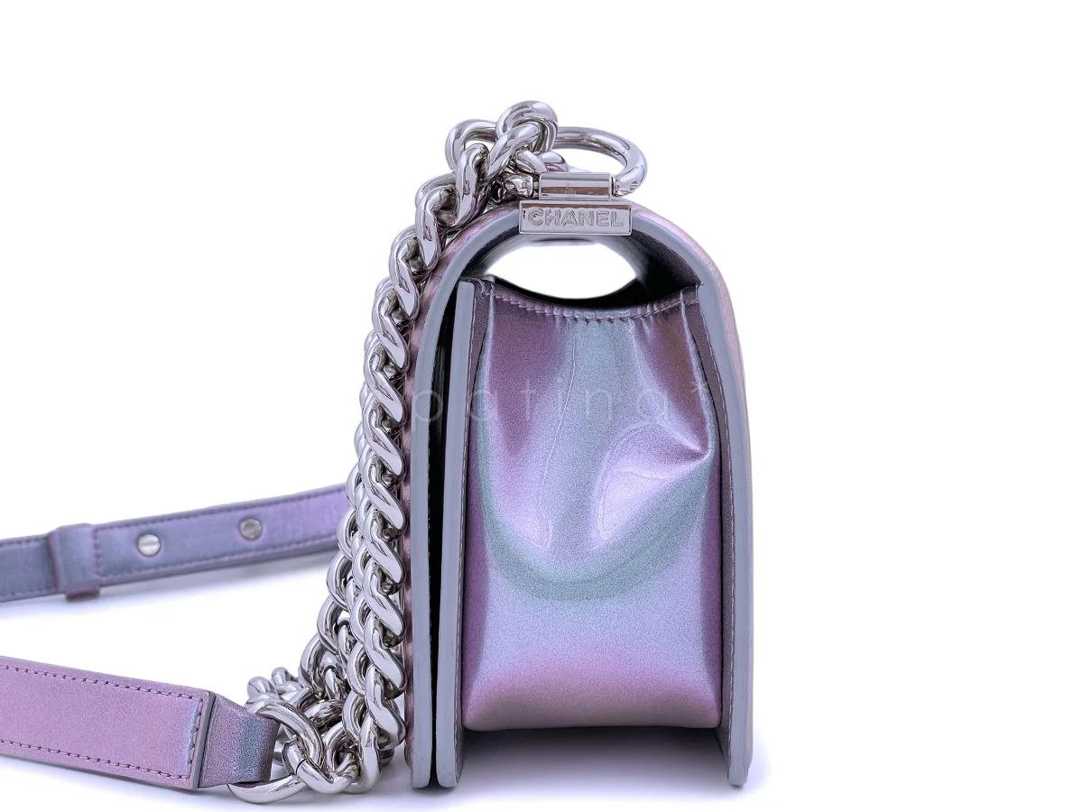 Chanel Iridescent Purple Mermaid Small Water Boy Flap Bag - Image 5