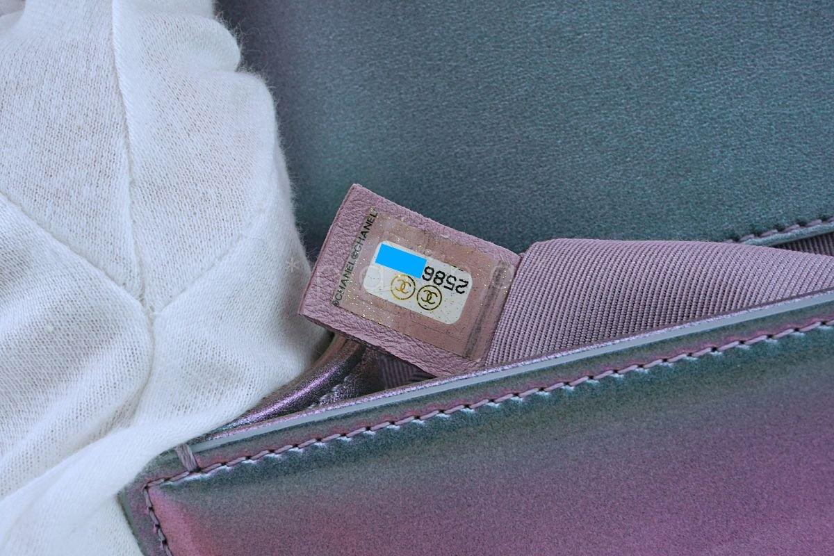 Chanel Iridescent Purple Mermaid Small Water Boy Flap Bag - Image 13