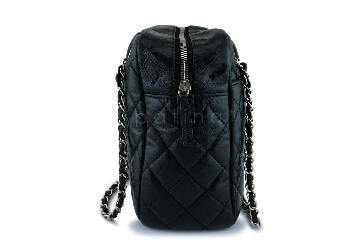Chanel Large Calfskin Classic Camera Case Bag SHW - Image 4