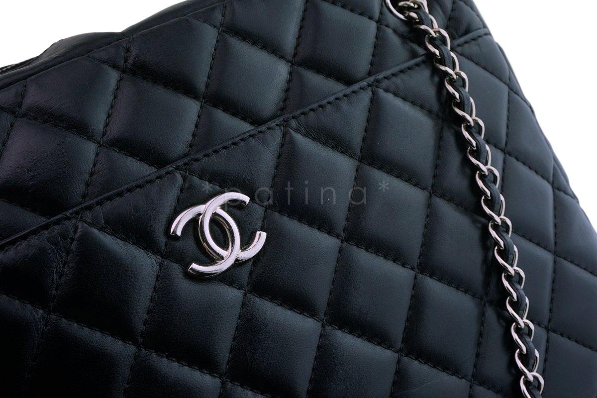 Chanel Large Calfskin Classic Camera Case Bag SHW - Image 8