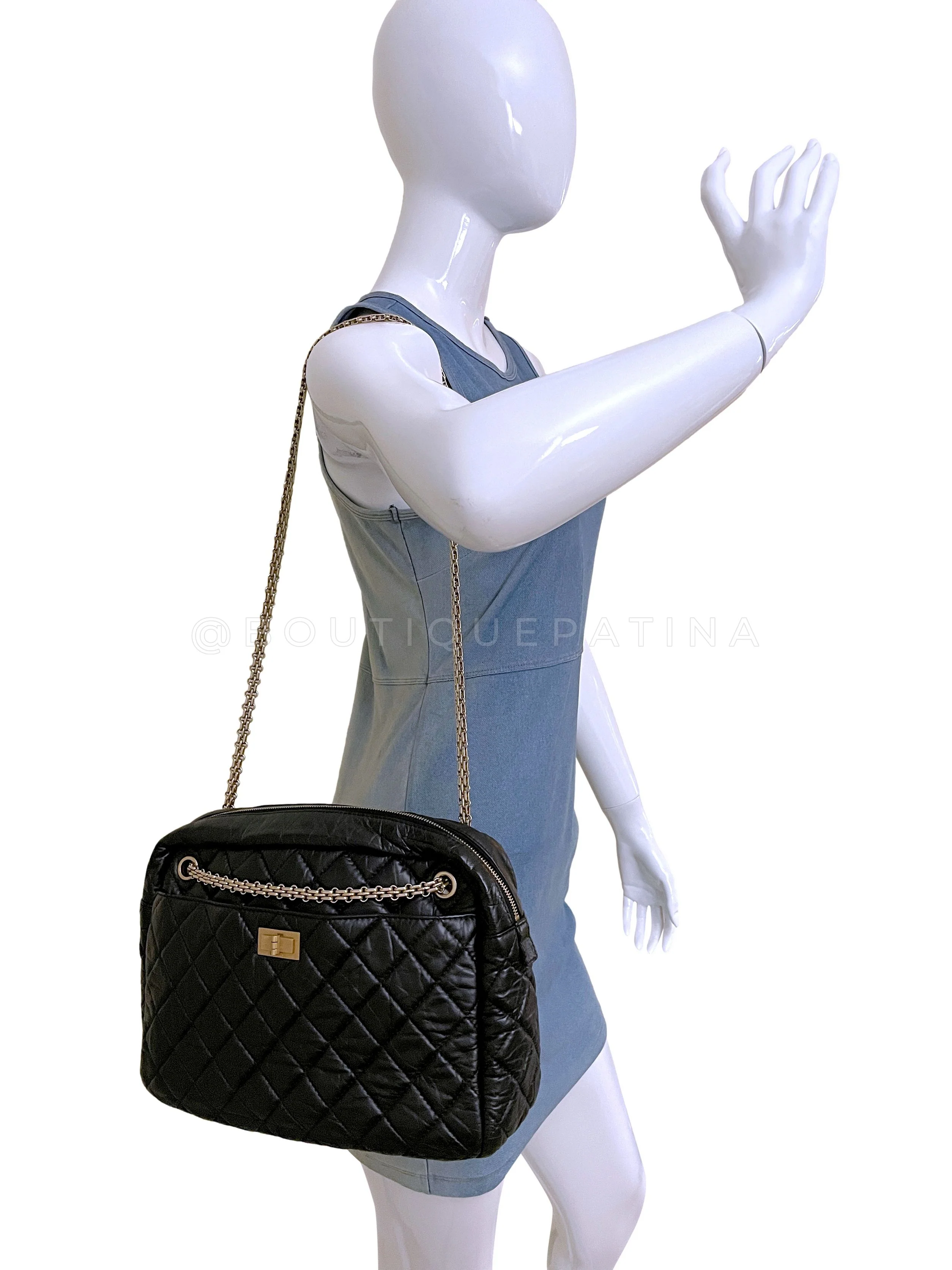 Chanel Large Jumbo Classic Reissue Camera Case Bag GHW - Image 13