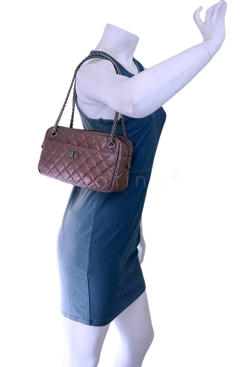 Chanel Lavender Pink Classic 2.55 Reissue Camera Case Bag - Image 12