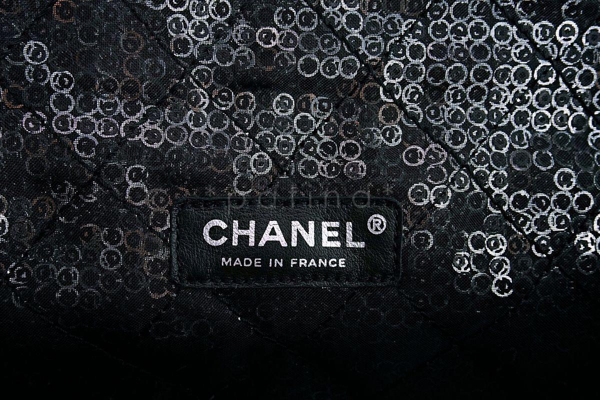 Chanel Limited Black Sequin-Mesh Quilted Classic Flap Bag - Image 11