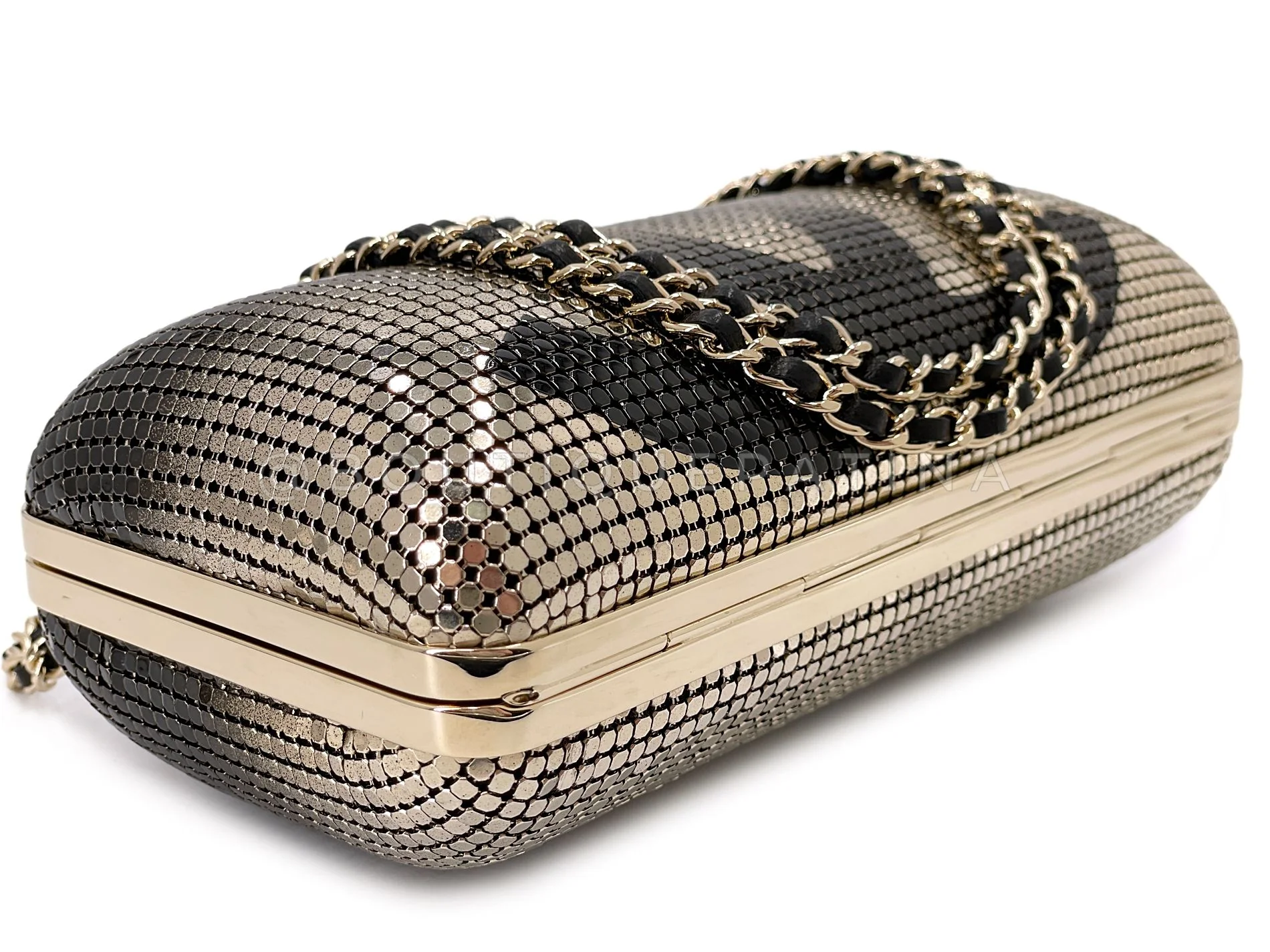 Chanel Mesh Ombre Hollywood Evening Clutch on Chain Bag 9T3 - Image 8