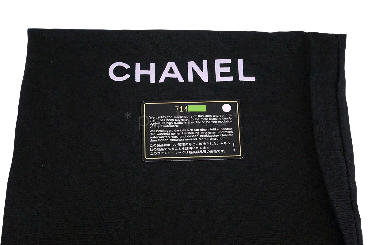 Chanel Navy Blue-Black Quilted Contrast Stitch Classic Flap Bag - Image 13
