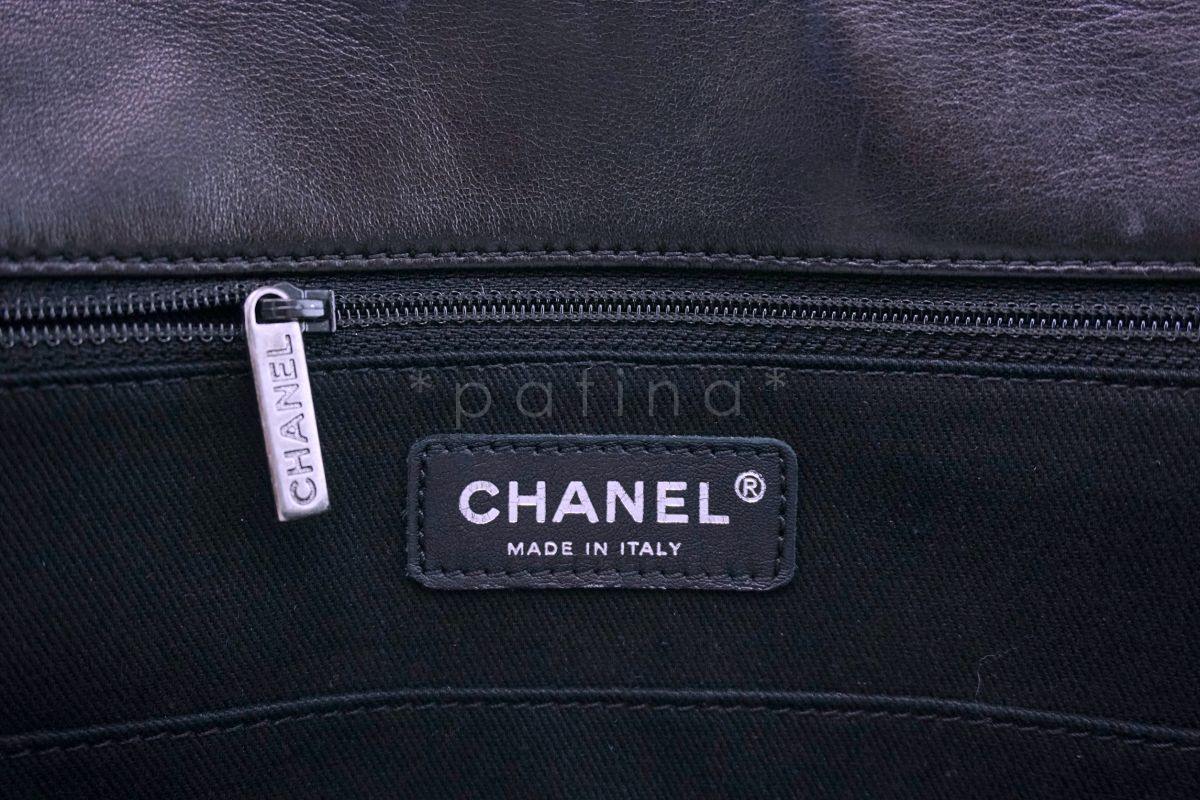 Chanel Oversized Black Patent Classic Reissue XL Flap Bag RHW - Image 9