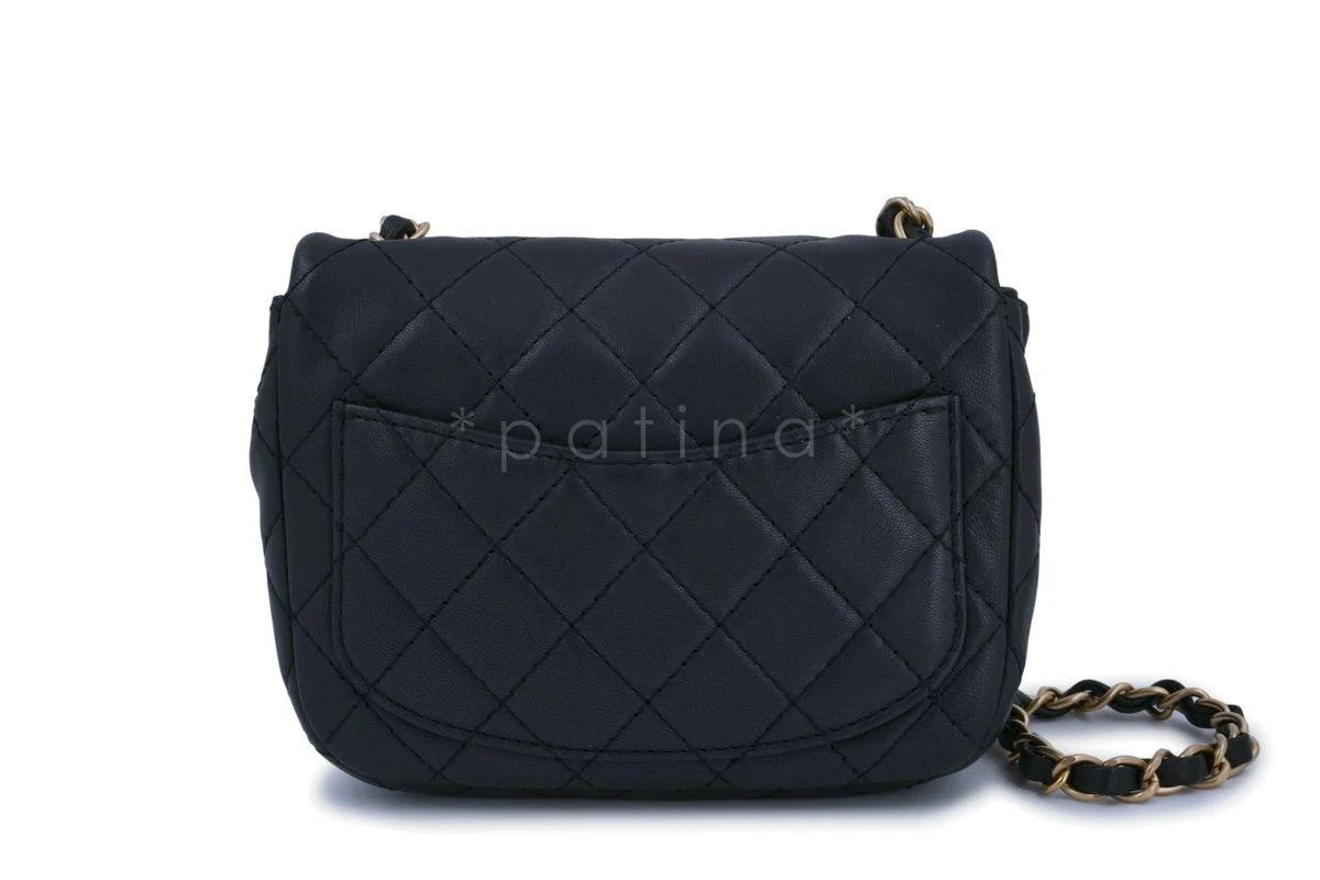 Chanel Pearly Black Precious Jewel Crystals Square Mini Classic Jeweled Flap Bag - Image 4