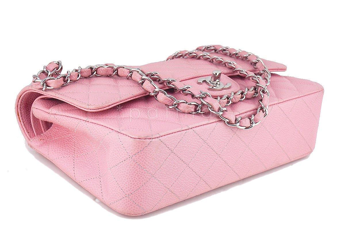 Chanel Pink Caviar Medium Classic 2.55 Double Flap Bag - Image 7