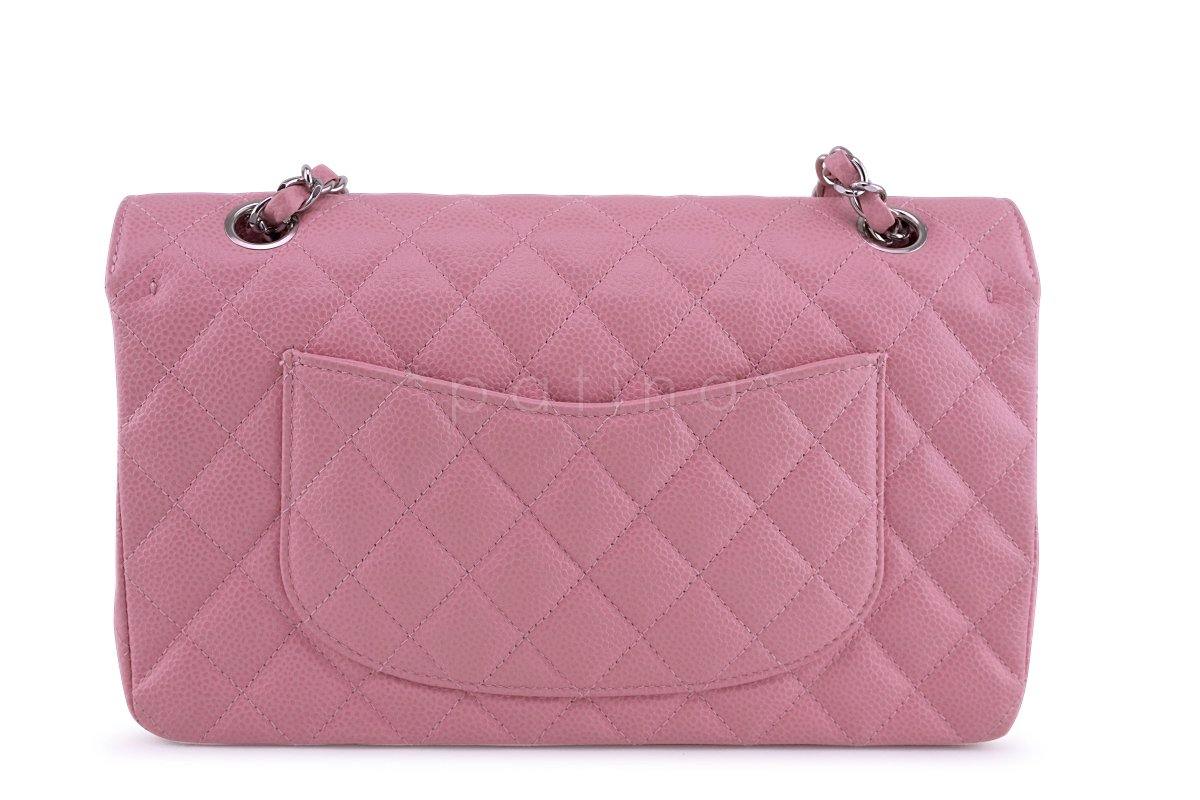 Chanel Pink Caviar Medium Classic 2.55 Double Flap Bag SHW - Image 5