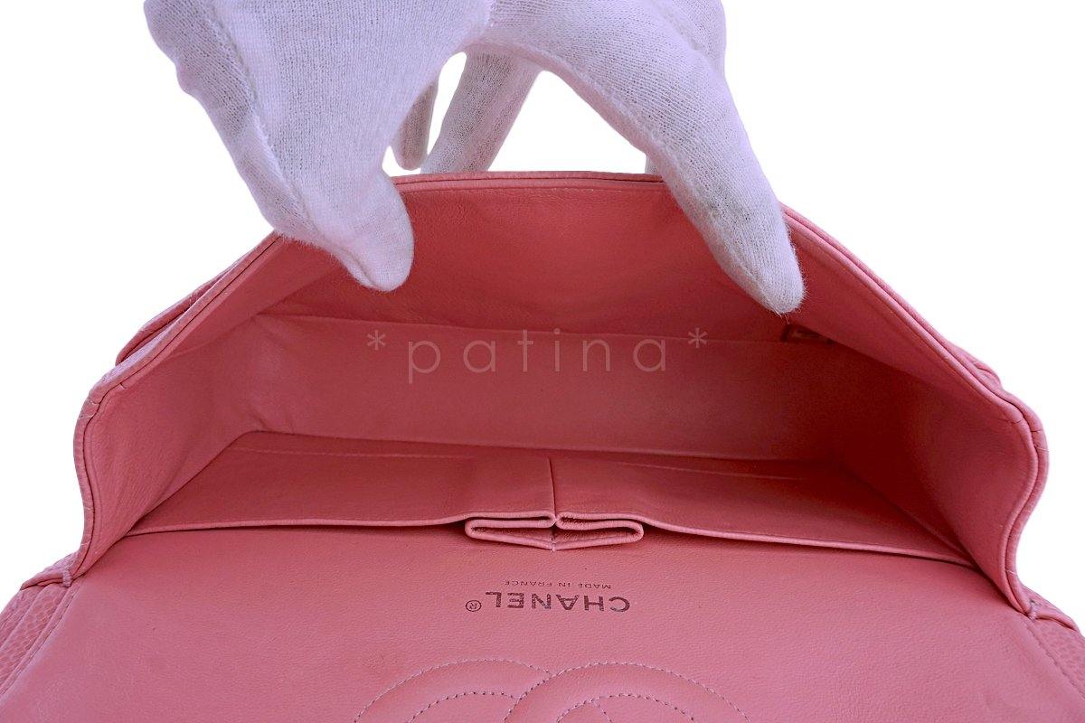 Chanel Pink Caviar Medium Classic Double Flap Bag SHW - Image 10
