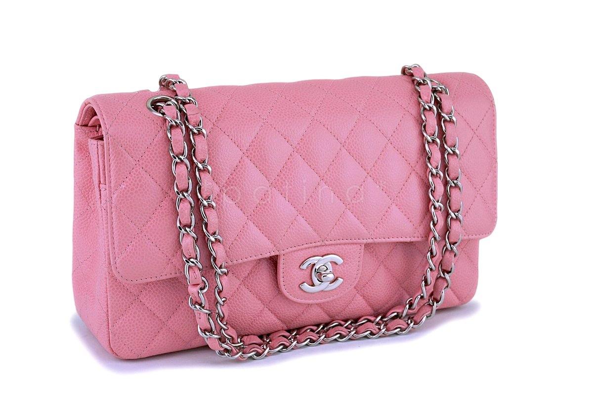 Chanel Pink Caviar Medium Classic Double Flap Bag SHW - Image 2