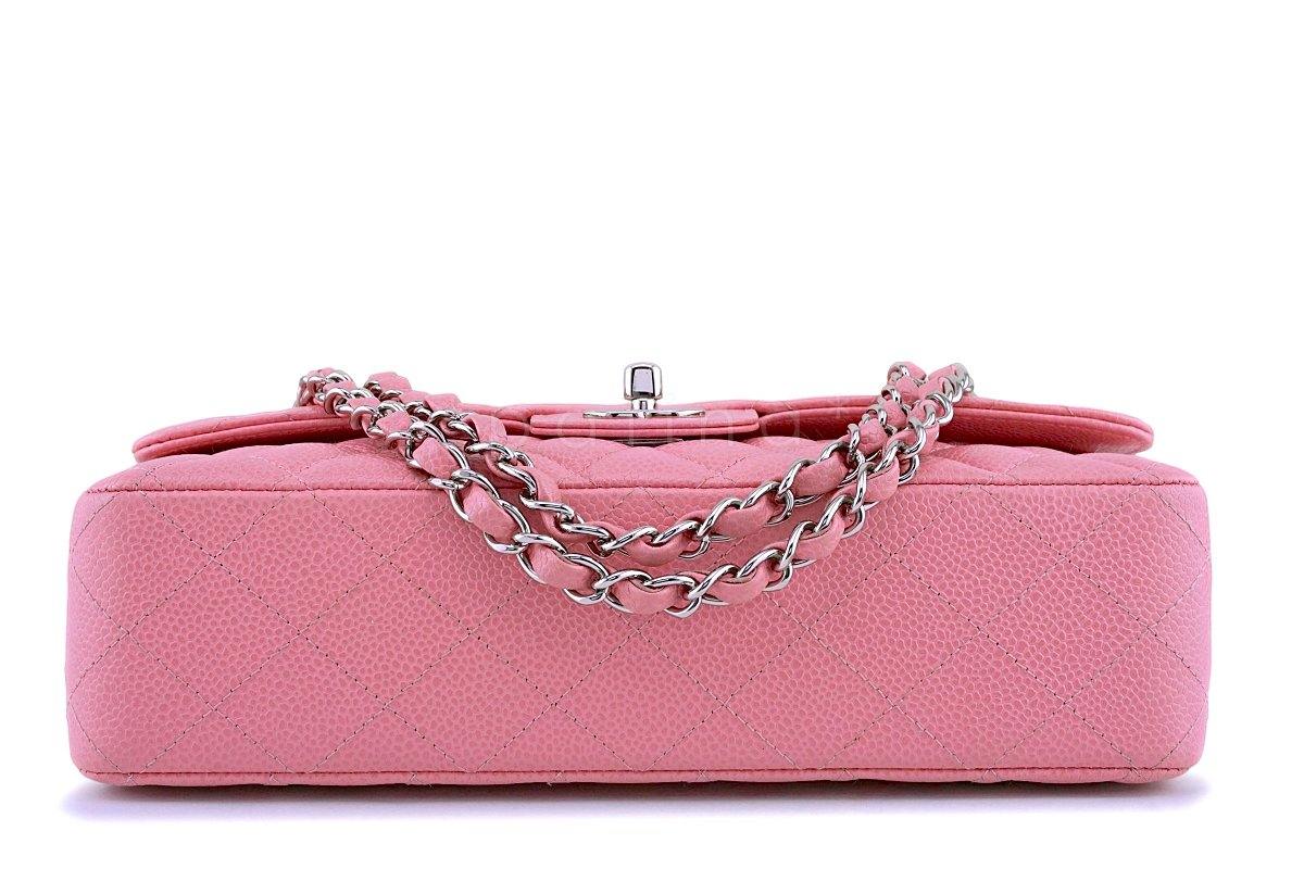 Chanel Pink Caviar Medium Classic Double Flap Bag SHW - Image 6