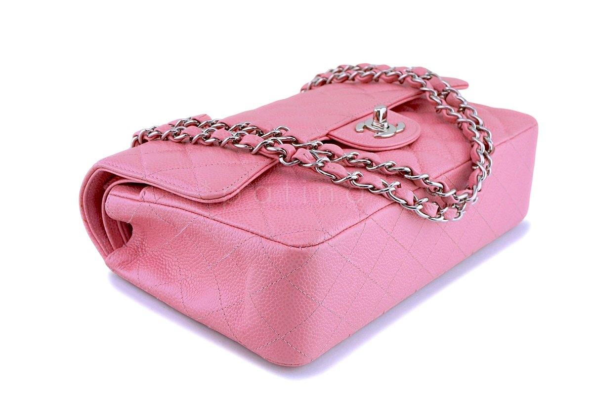 Chanel Pink Caviar Medium Classic Double Flap Bag SHW - Image 7