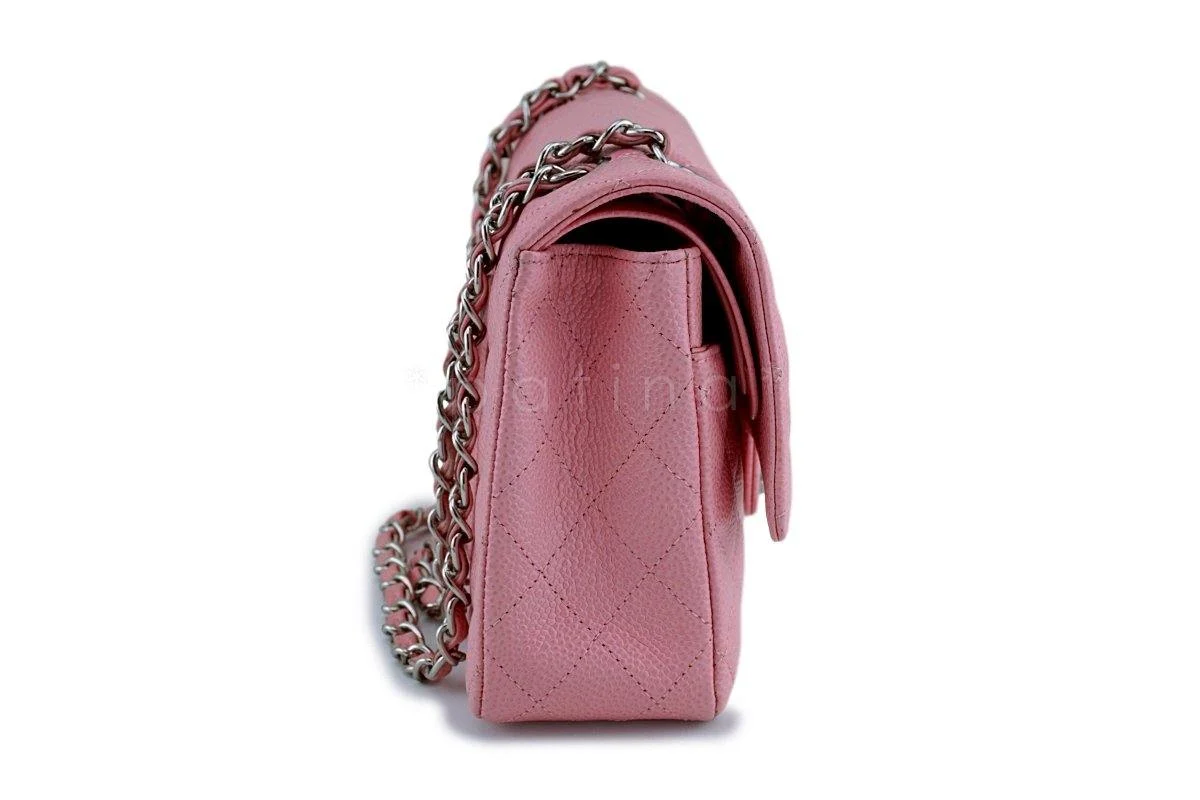 Chanel Pink Caviar Medium Classic Double Flap Bag SHW - Image 4